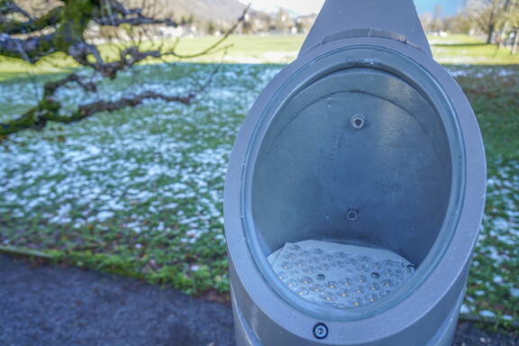 Ein neuer LED-Leuchteneinsatz nach der Montage
